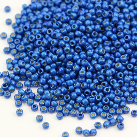 Toho Round 11/0 Permafinish - Matte Galvanized Ocean Blue [10g]