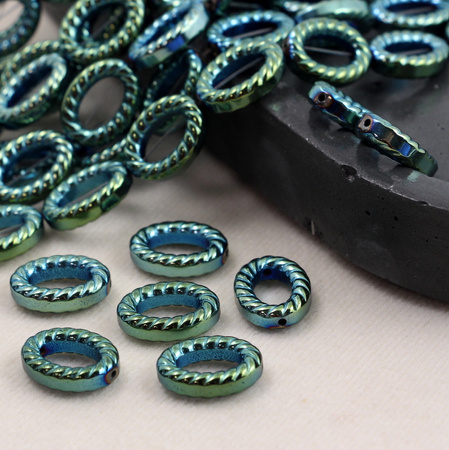 Hematyt zielony owal 15x11mm