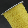Sznurek powlekany żółty 0,5mm [1metr]