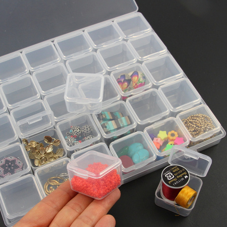 Organizer z 30 pojemnikami do przechowywania 21x17x3cm