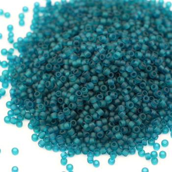 Toho Round 15/0 Transparent-Frosted Teal [5g]