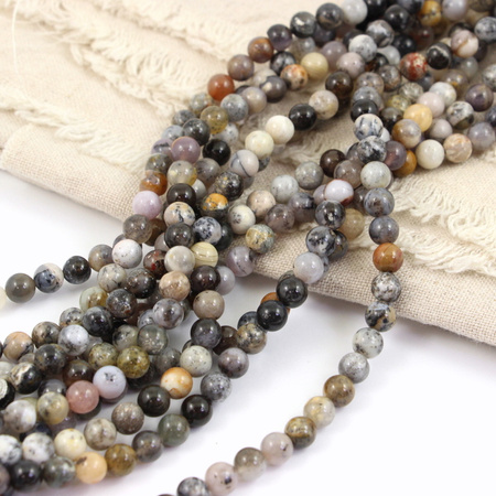 Opal dendrytowy kula gładka 6mm