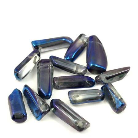 Kwarc kobaltowy metalic sopel 20-29mm