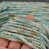 Amazonit wałek gładki 13x4mm [sznur 39cm]