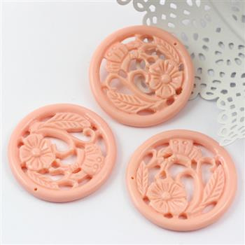 Syntetyczny krążek floral 40mm