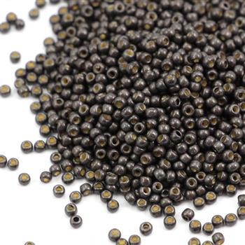 Toho Round 11/0 Permafinish - Matte Galvanized Cool Gray [10g]