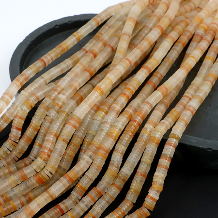 Awenturyn różowy dysk 6x1,5mm [sznur 38cm]