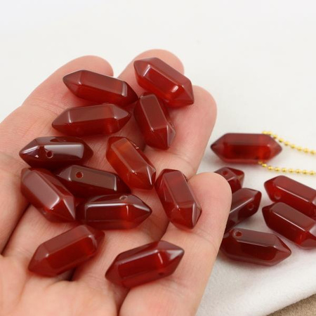 Agat karneolowy zawieszka grot 20x9mm