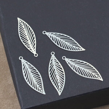 Baza ażurowa stal szlachetna srebrna 32x10mm