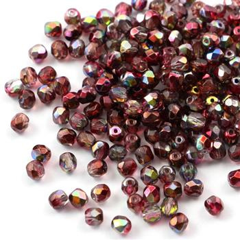 Fire Polish 4mm Crystal Magic Wine [20szt]