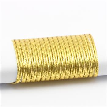 Sznurek sutasz Pega 2,5mm metalizowany złoty [1 metr]