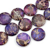 Jaspis lazurowe wybrzeże moneta fioletowa 30mm
