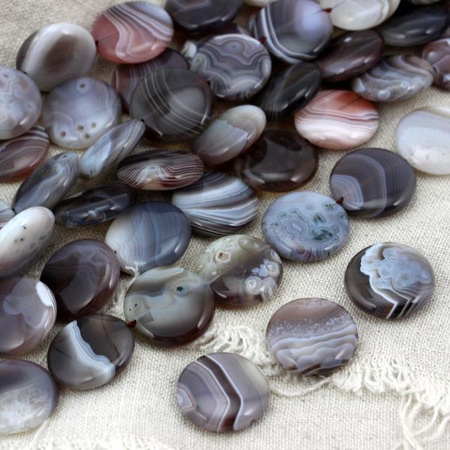 Agat botswana moneta 20mm