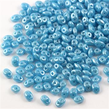 SuperDuo 2.5x5mm Luster Turquoise Blue [5g]