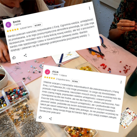 Warszawa TWORZENIE BIŻUTERII KURS INDYWIDUALNY (3H) voucher na warsztaty