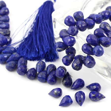 Lapis lazuli kropla fasetowana 12x8mm