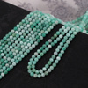 Szmaragd kula fasetowana 3,5mm [sznur 39cm]