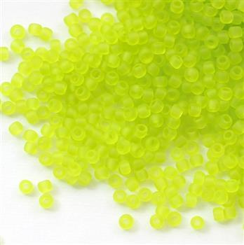 Toho Round 11/0 Transparent-Frosted Lime Green  [10g]