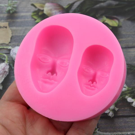 Forma silikonowa do odlewów z żywicy maski 50-30mm