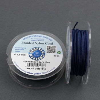 Griffin sznurek nylonowy granatowy 1,5mm [1 szpula/10 m]
