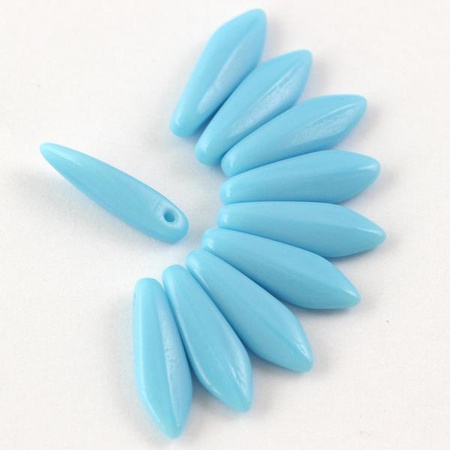 Dagger Turquoise Opaque Blue 5x16mm [6szt]