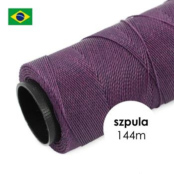 Sznurek do makramy brazylijski woskowany Amethyst 1mm [szpula 144m]