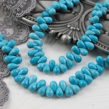 Turkus naturalny kropla 7x4,5mm [para]