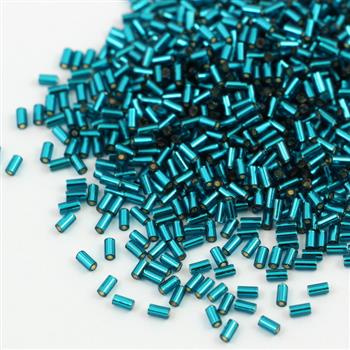Toho Bugle #1 Silver-Lined Teal 3mm [5g]