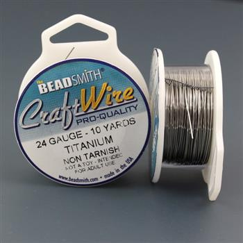 Beadsmith Drut miedziany TITANIUM 0,5mm/9,2m