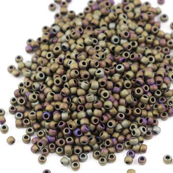 Toho Round 11/0 Matte-Color Iris - Brown [10g]