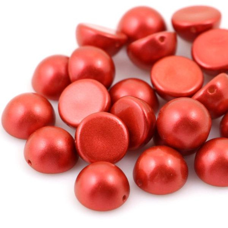 Dome Bead półkula 10x6mm Lava Red