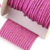 Sznurek sutasz POLSKI 3mm melanż brudny róż + met.róż [1metr]