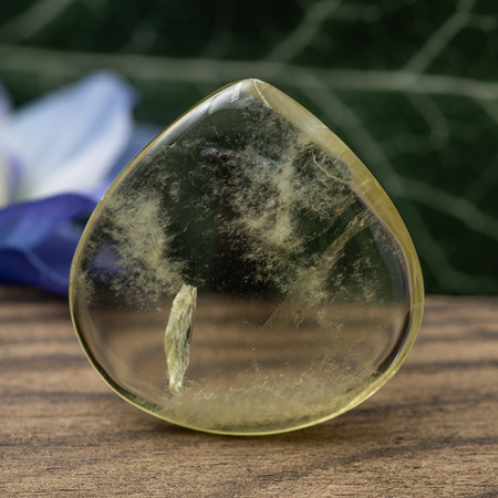 Kaboszon kwarc cytrynowy 27x26x5mm