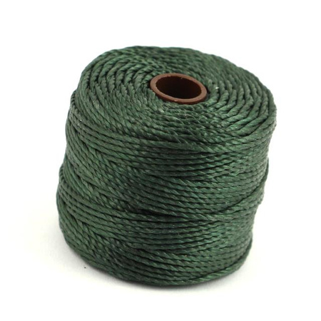 Nici nylonowe S-Lon heavy twist macrame cord EVERGREEN 0,9mm/32m [szpula]