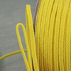 Sznurek sutasz prążkowany 4mm żółty [1metr]