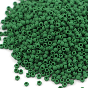 Toho Round 8/0 Opaque-Frosted Pine Green [10g]