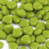 Heart Beads Opaque Olivine 8mm [10szt]