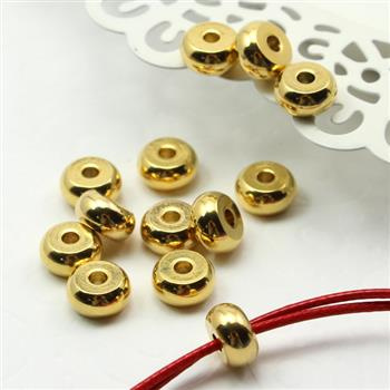 Przekładka oponka stal szlachetna pozłacana 10x5mm