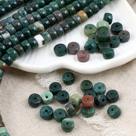 Agat indyjski dysk gładki 7x4mm 