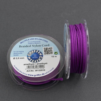 Griffin sznurek nylonowy fioletowy 2mm [1 szpula/10 m]