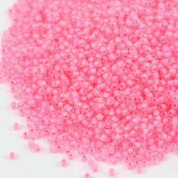 Toho Round 11/0 Inside-Color Crystal/Neon Carnation-Lined [10g]