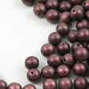 Round Beads Jet Polychrome Dark Violet 8mm [10szt]