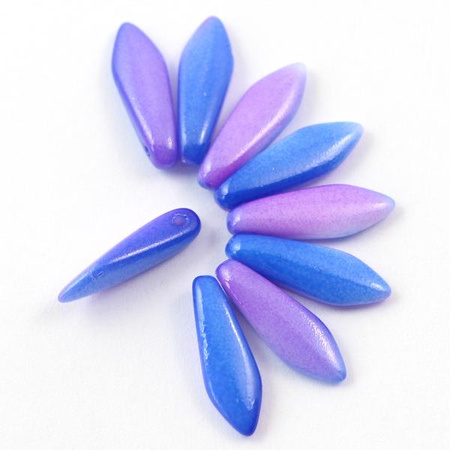 Dagger Chalk White Funky Blue 5x16mm [6szt]