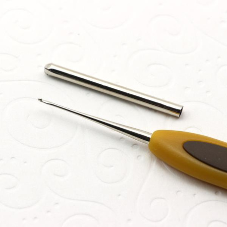 Szydełko do kordonka z rączką 0,75mm Clover