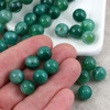 Agat zielony kula gładka 10mm