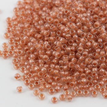 Toho Round 8/0 Inside-Color Crystal/Mauve-Lined [10g]