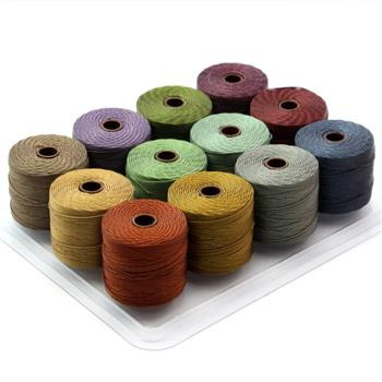 Nici nylonowe S-Lon bead cord FOREST MIX 0,5mm/70m [12szt]