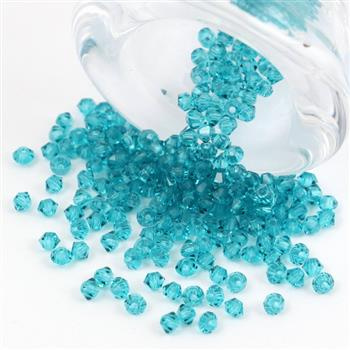 Preciosa Bicone Bead Rondelle Blue Zircon 3mm [20szt]