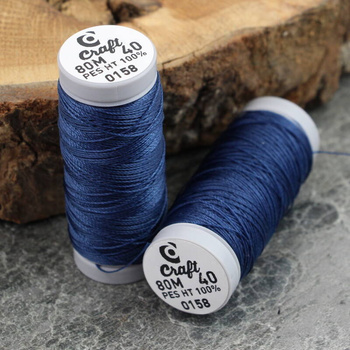 Supermocne nici Craft granatowe nr 40 [szpula 80m]