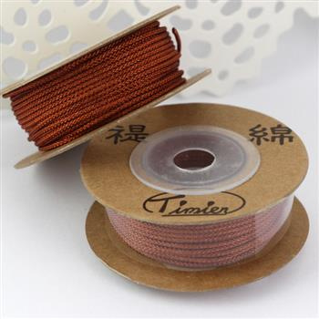 Sznurek nylonowy ciemny miedziany 1,5mm [szpula 12m]